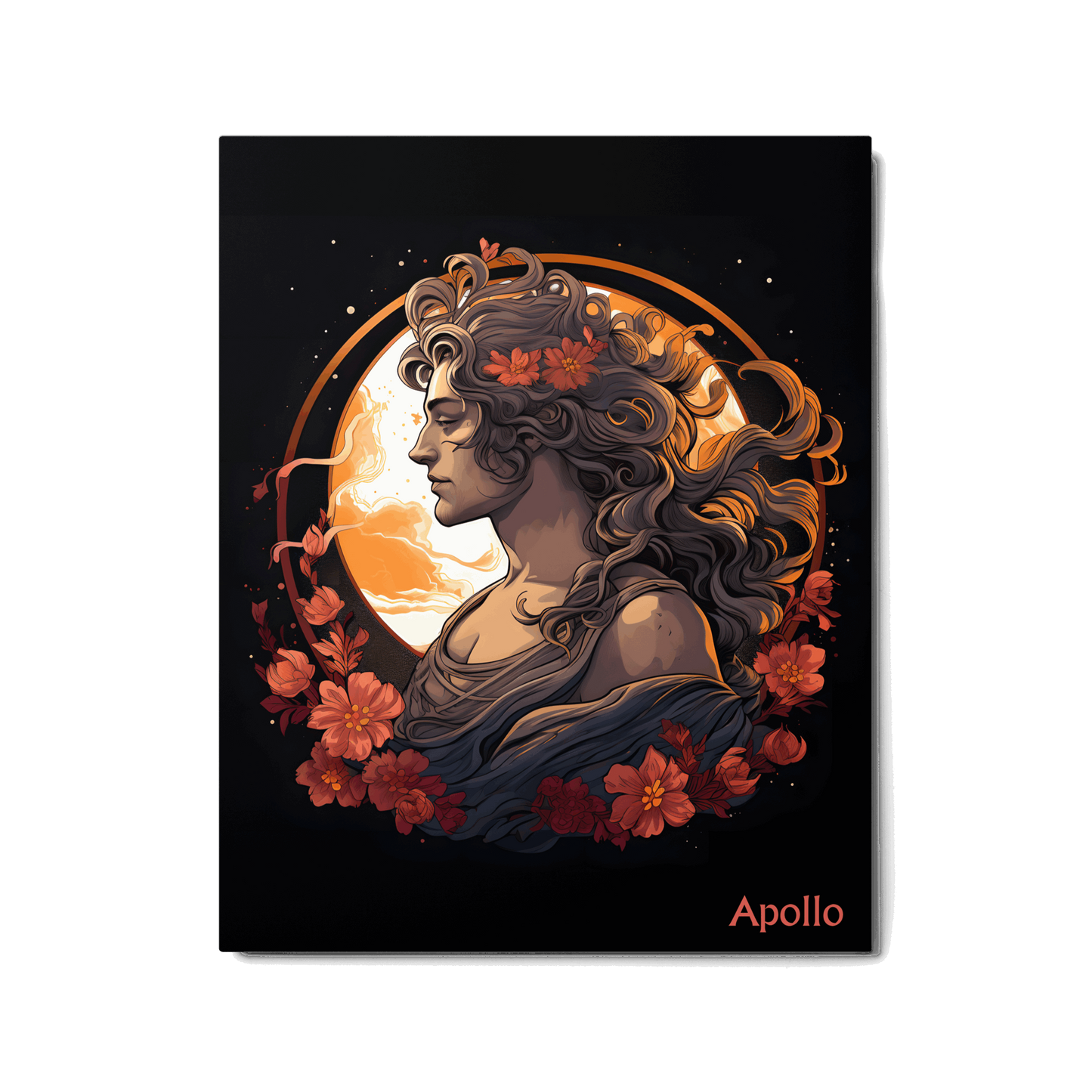 Apollo's Luminance - Colorful Hanging Wall Art High Quality Metal Print DrawDadDraw