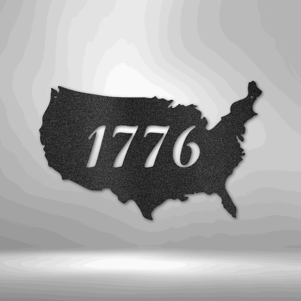 America 1776 - 16-gauge Mild Steel Sign DrawDadDraw