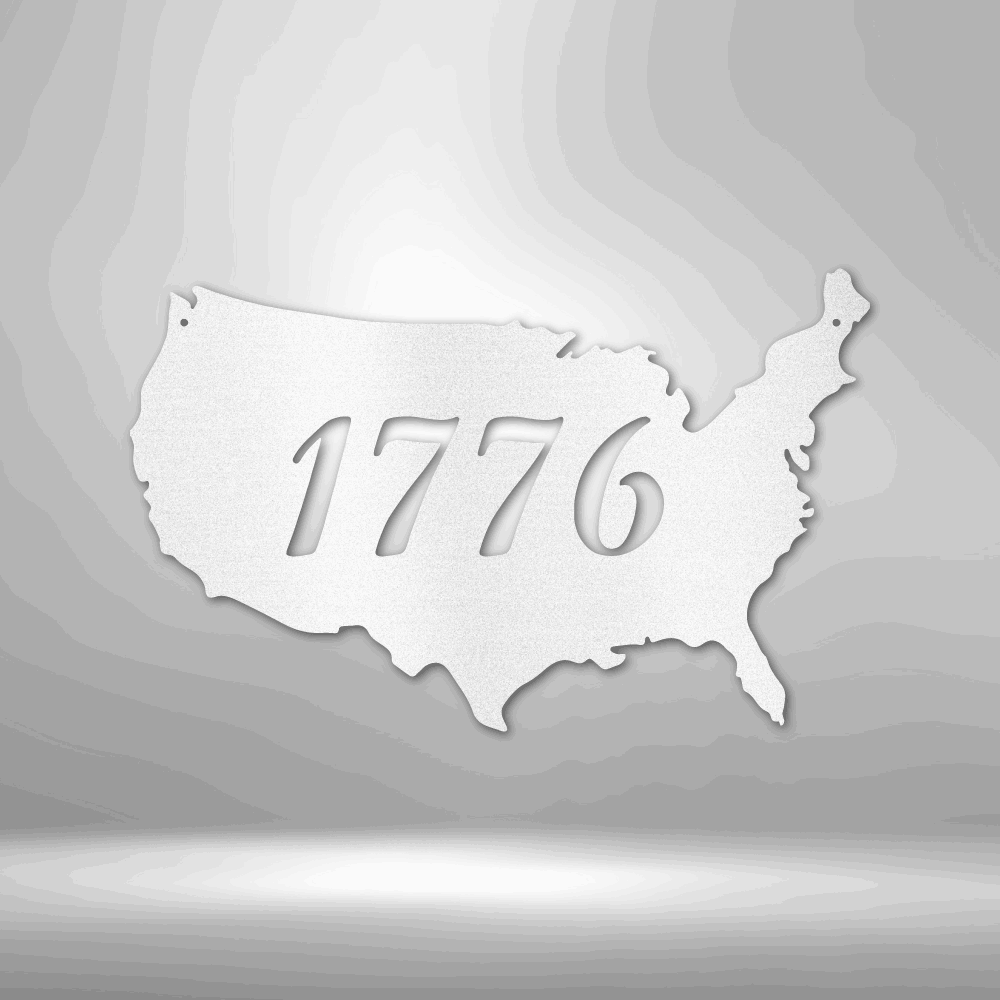 America 1776 - 16-gauge Mild Steel Sign DrawDadDraw
