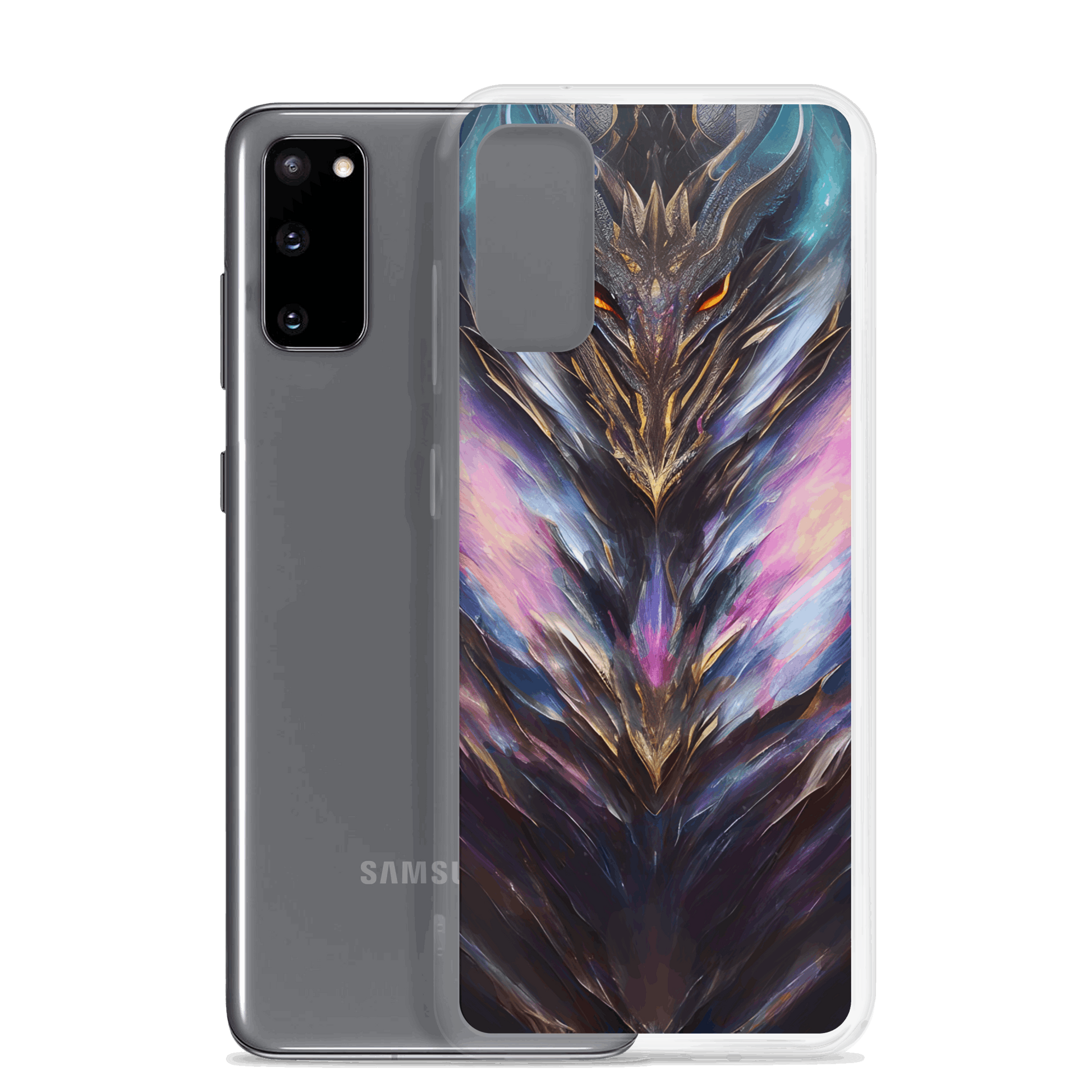 Anu the Great Dragon - Samsung Scratch-Resistant Clear Phone Case DrawDadDraw