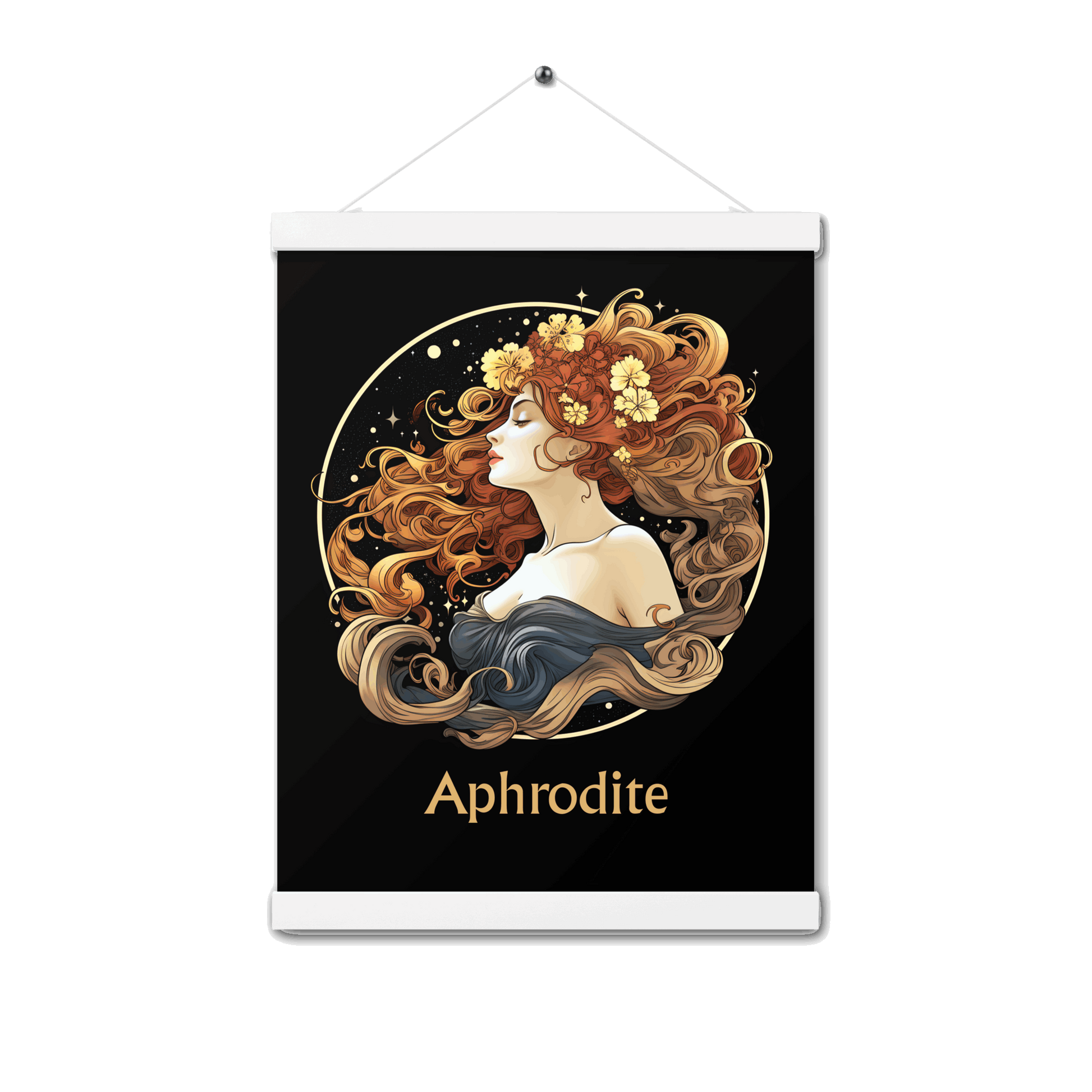 Aphrodite's Radiance - Colorful Hanging Wall Art High Quality Matte Poster DrawDadDraw