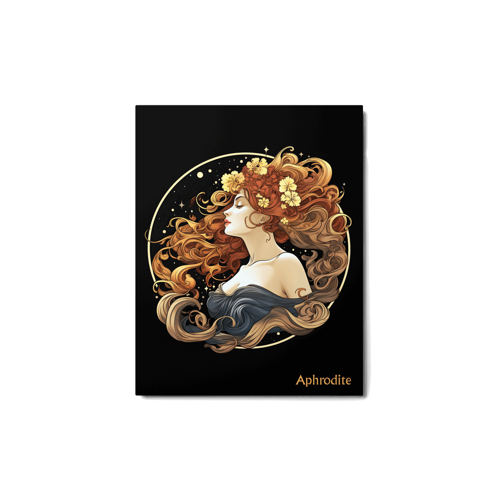 Aphrodite's Radiance - Colorful Hanging Wall Art High Quality Metal Print DrawDadDraw