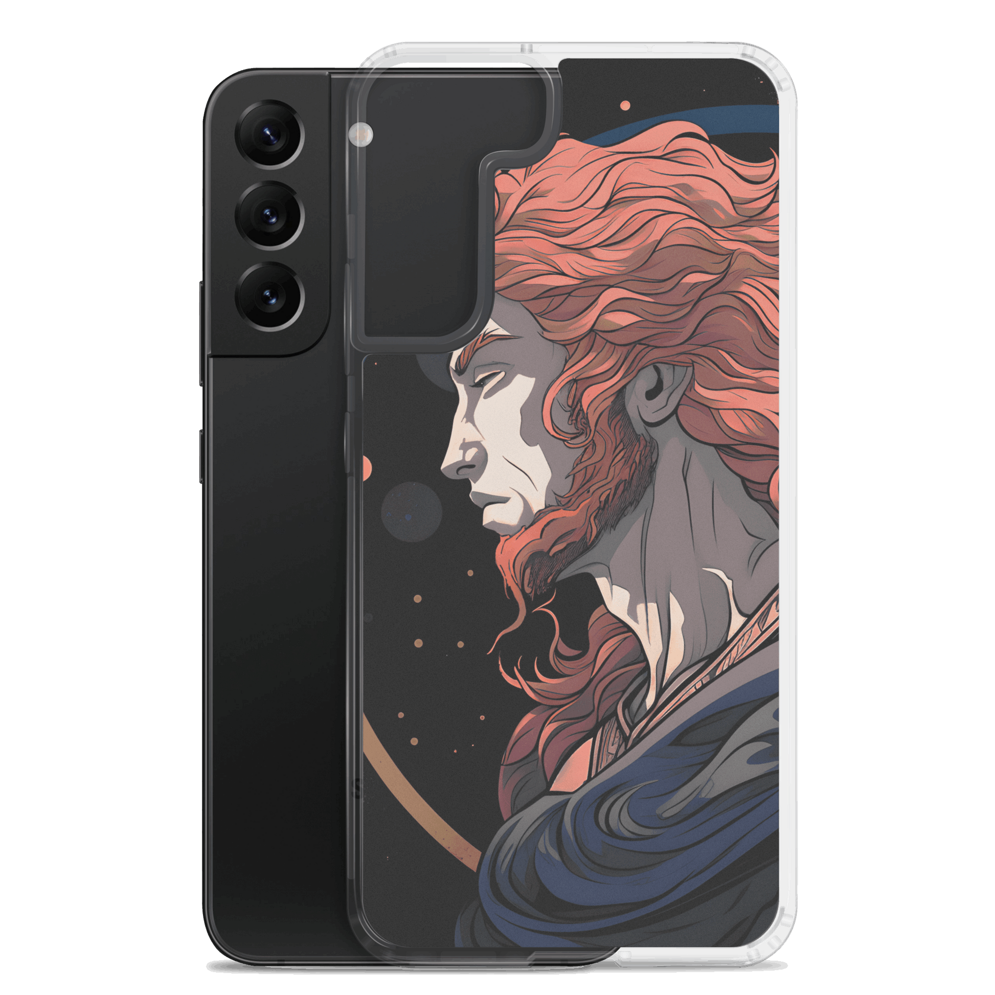 Ares' Courage - Samsung Scratch-Resistant Clear Phone Case DrawDadDraw