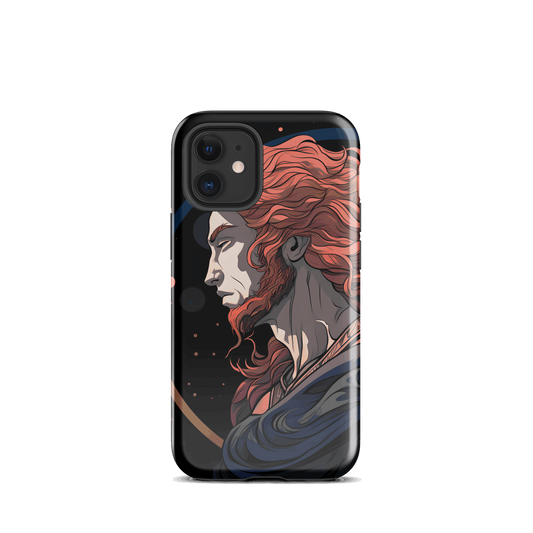 Ares' Courage - iPhone Dual-layer protection Tough Phone Case DrawDadDraw