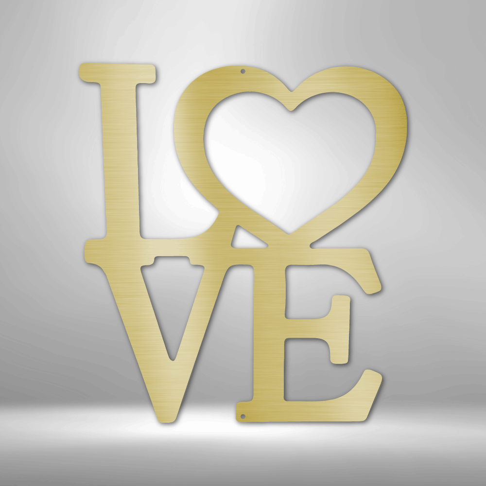 Classic Love - 16-gauge Mild Steel Sign DrawDadDraw