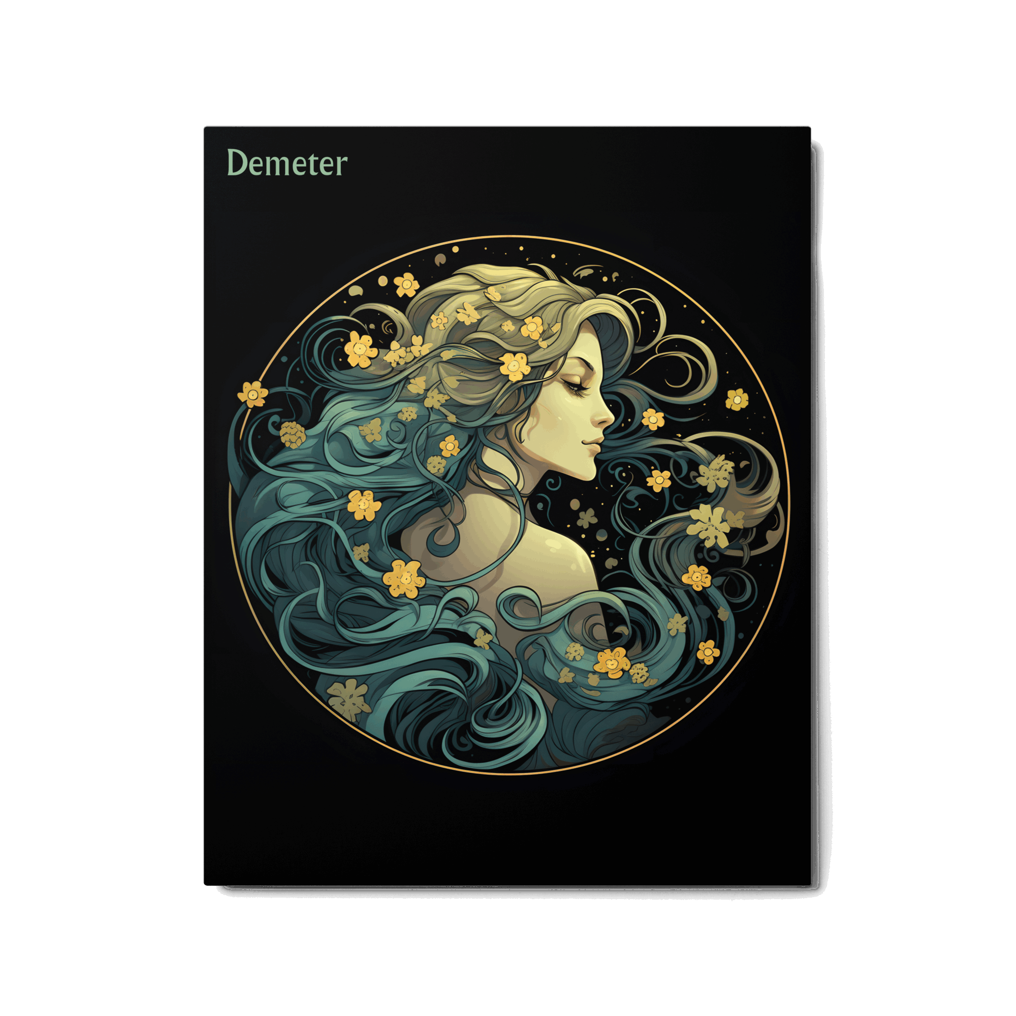 Demeter's Invigoration - Colorful Hanging Wall Art High Quality Metal Print DrawDadDraw