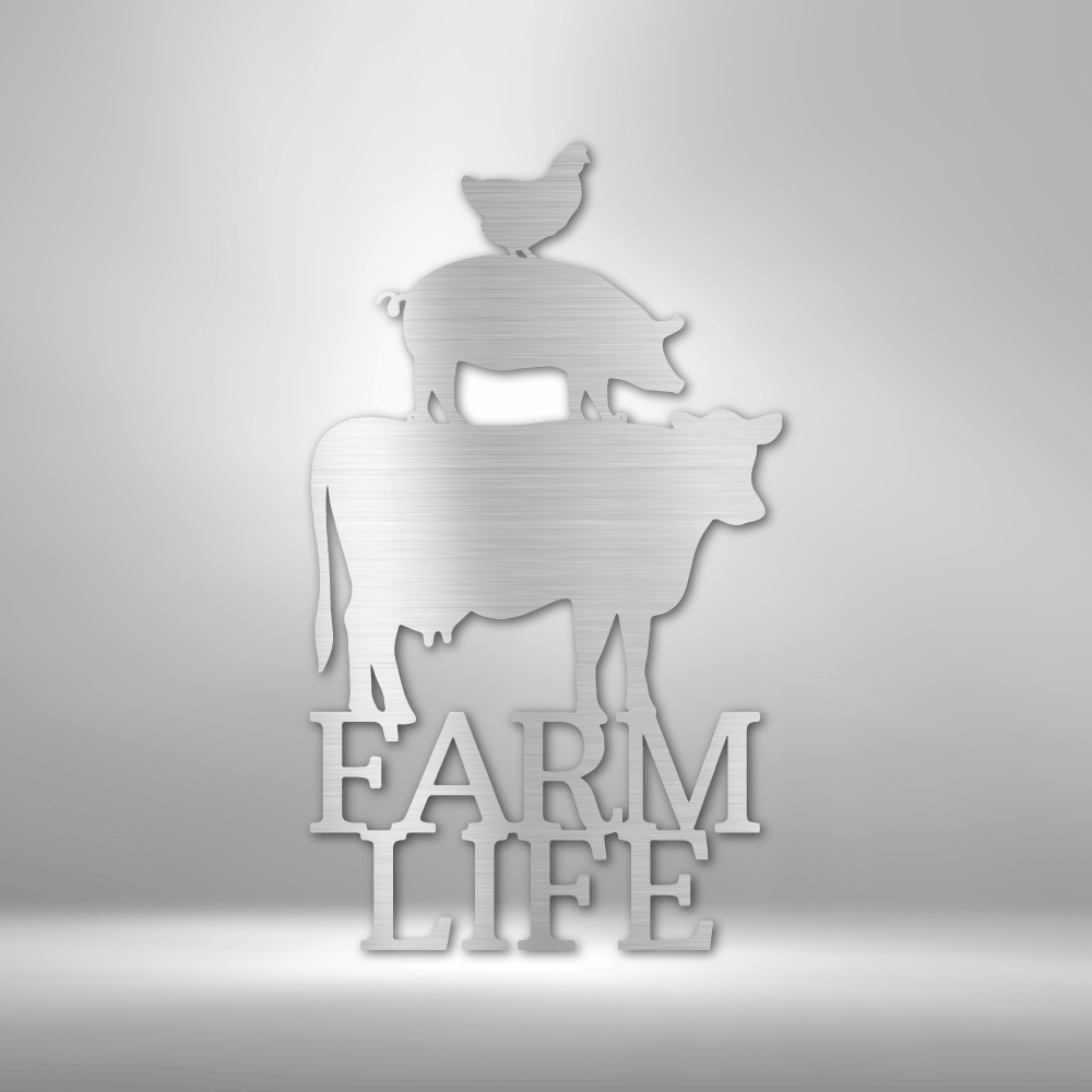 Farm Life Animals - 16-gauge Mild Steel Sign DrawDadDraw