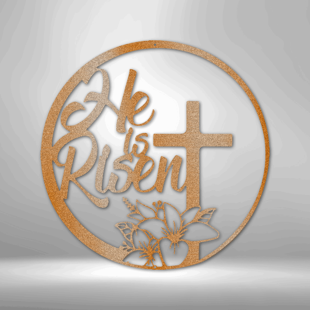 He is Risen - 16-gauge Mild Steel Sign DrawDadDraw