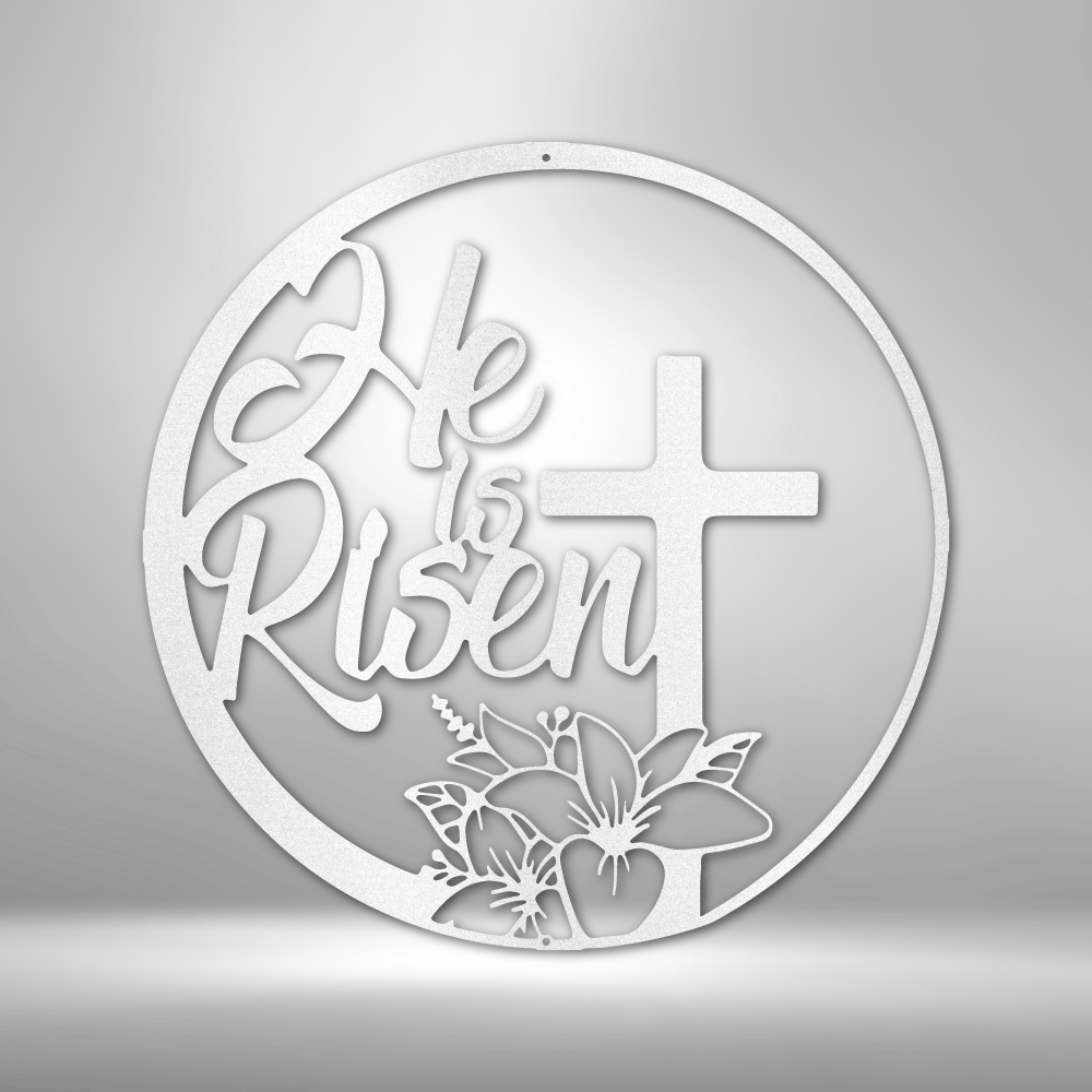 He is Risen - 16-gauge Mild Steel Sign DrawDadDraw