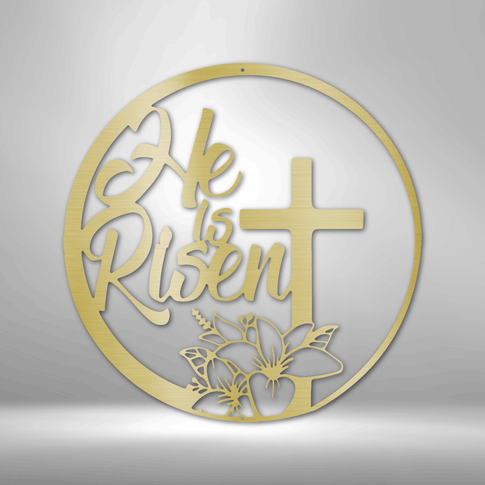 He is Risen - 16-gauge Mild Steel Sign DrawDadDraw