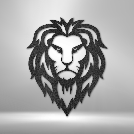 Lion Head - 16-gauge Mild Steel Sign DrawDadDraw