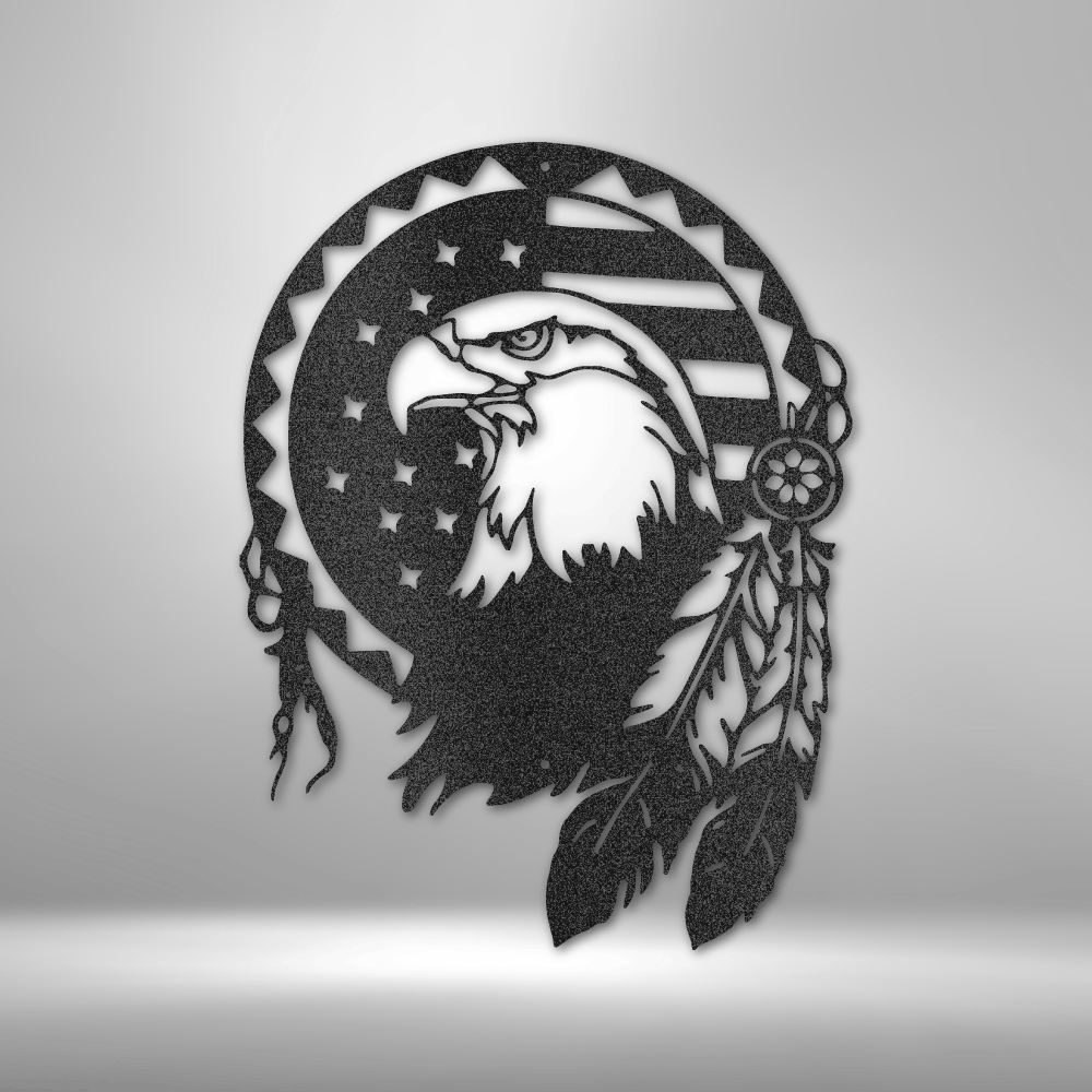 Native Eagle - 16-gauge Mild Steel Sign DrawDadDraw