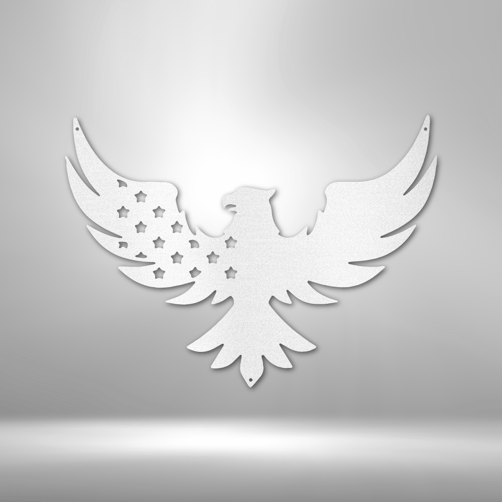 Patriotic Eagle - 16-gauge Mild Steel Sign DrawDadDraw