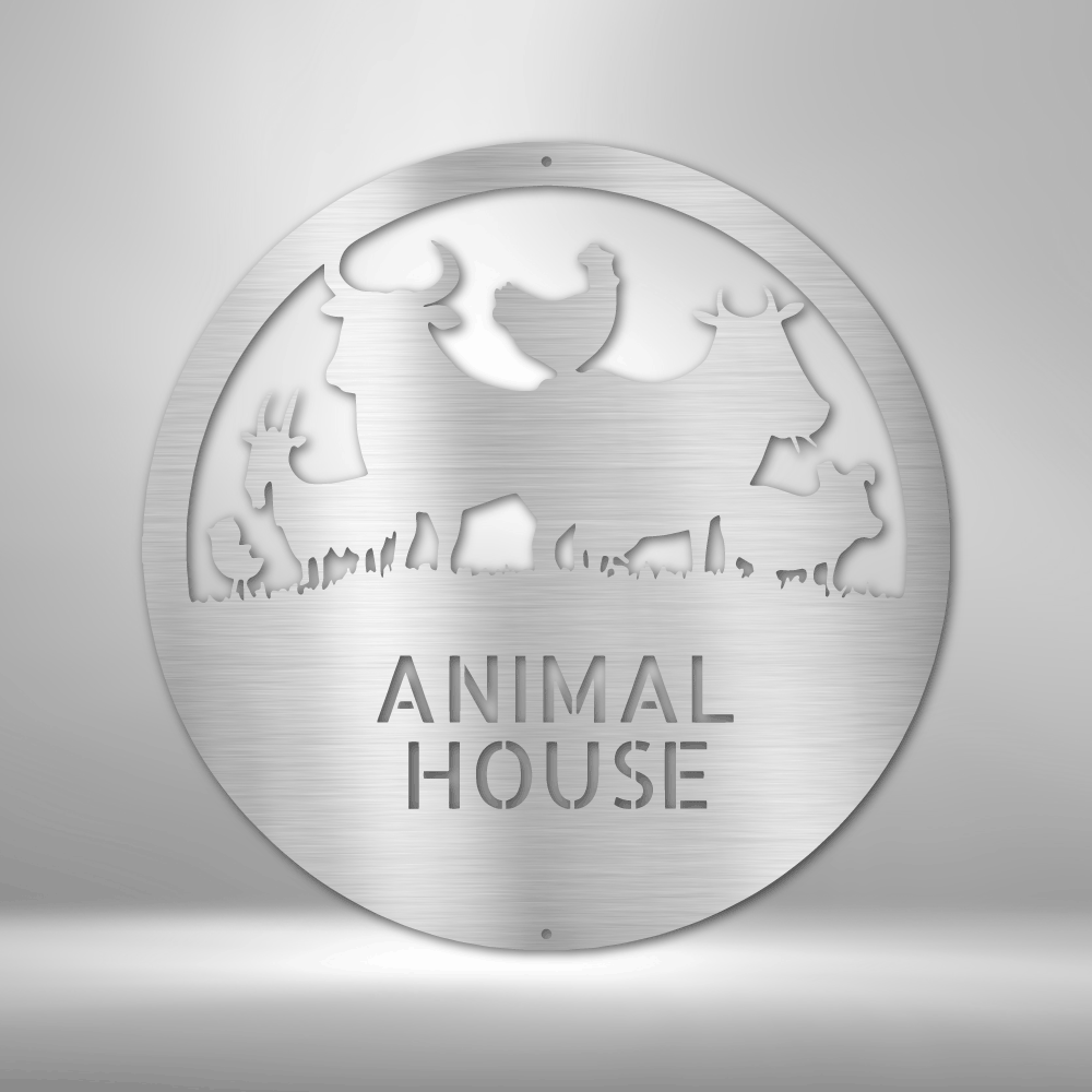 Personalized Animal House - 16-gauge Mild Steel Sign DrawDadDraw