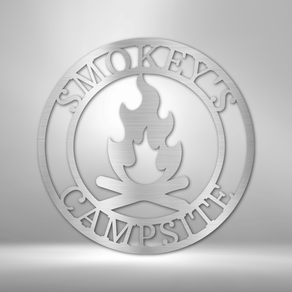Personalized Campfire - 16-gauge Mild Steel Sign DrawDadDraw