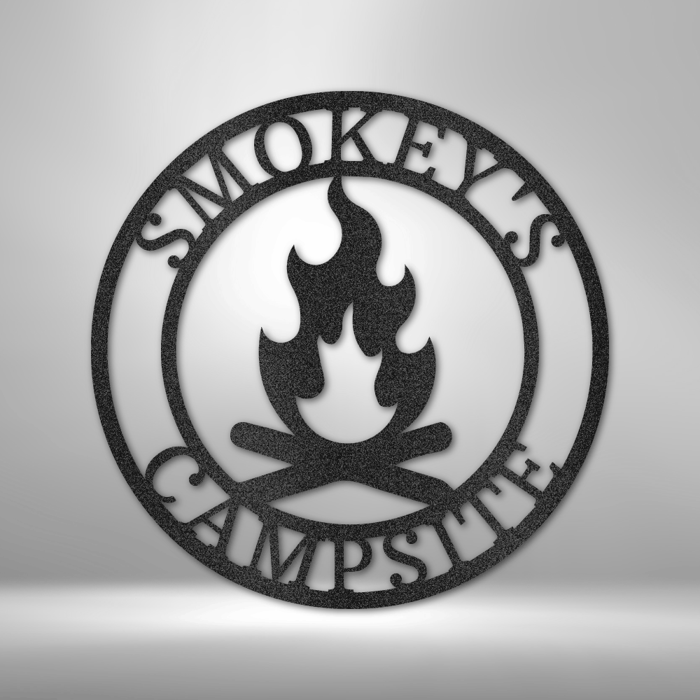 Personalized Campfire - 16-gauge Mild Steel Sign DrawDadDraw