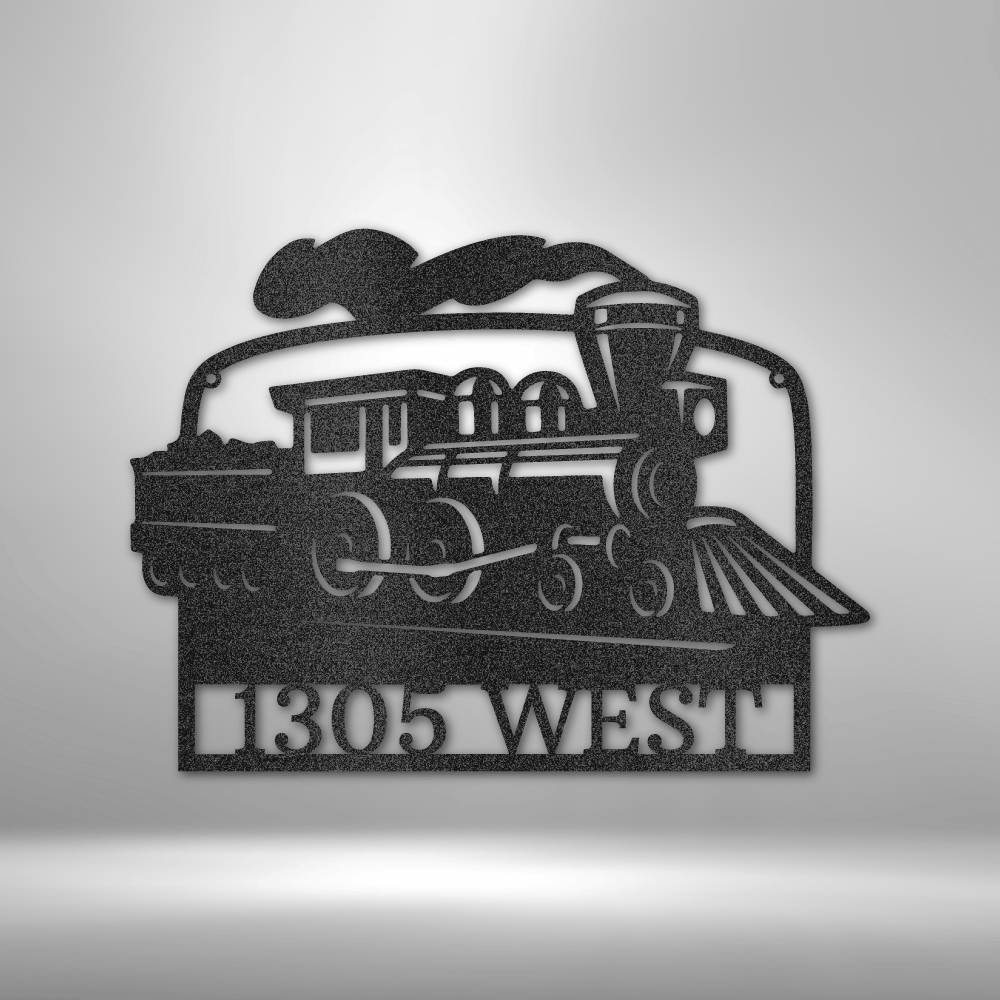 Personalized Coal Train - 16-gauge Mild Steel Sign DrawDadDraw