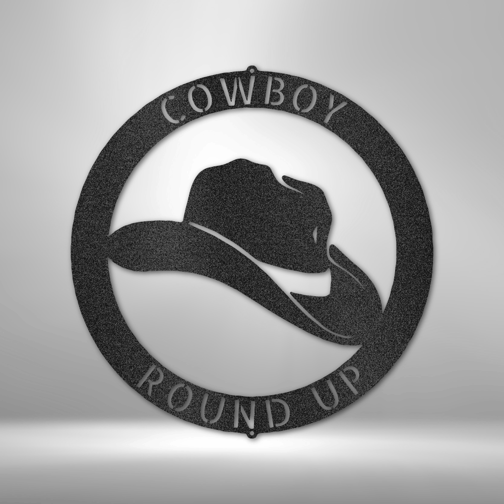 Personalized Cowboy - 16-gauge Mild Steel Sign DrawDadDraw