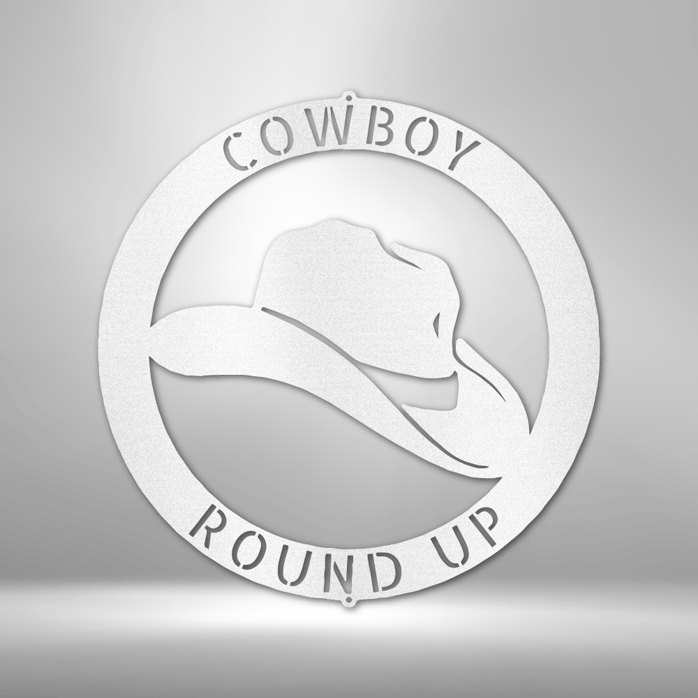 Personalized Cowboy - 16-gauge Mild Steel Sign DrawDadDraw