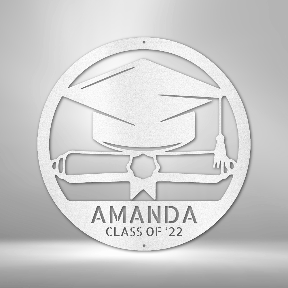Personalized Diploma - 16-gauge Mild Steel Sign DrawDadDraw