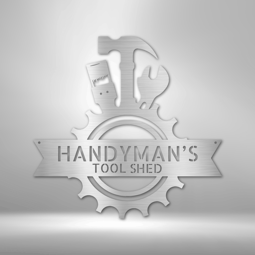 Personalized Handyman Shop - 16-gauge Mild Steel Sign DrawDadDraw