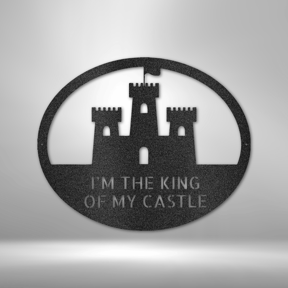 Personalized King of the Castle - 16-gauge Mild Steel Sign DrawDadDraw