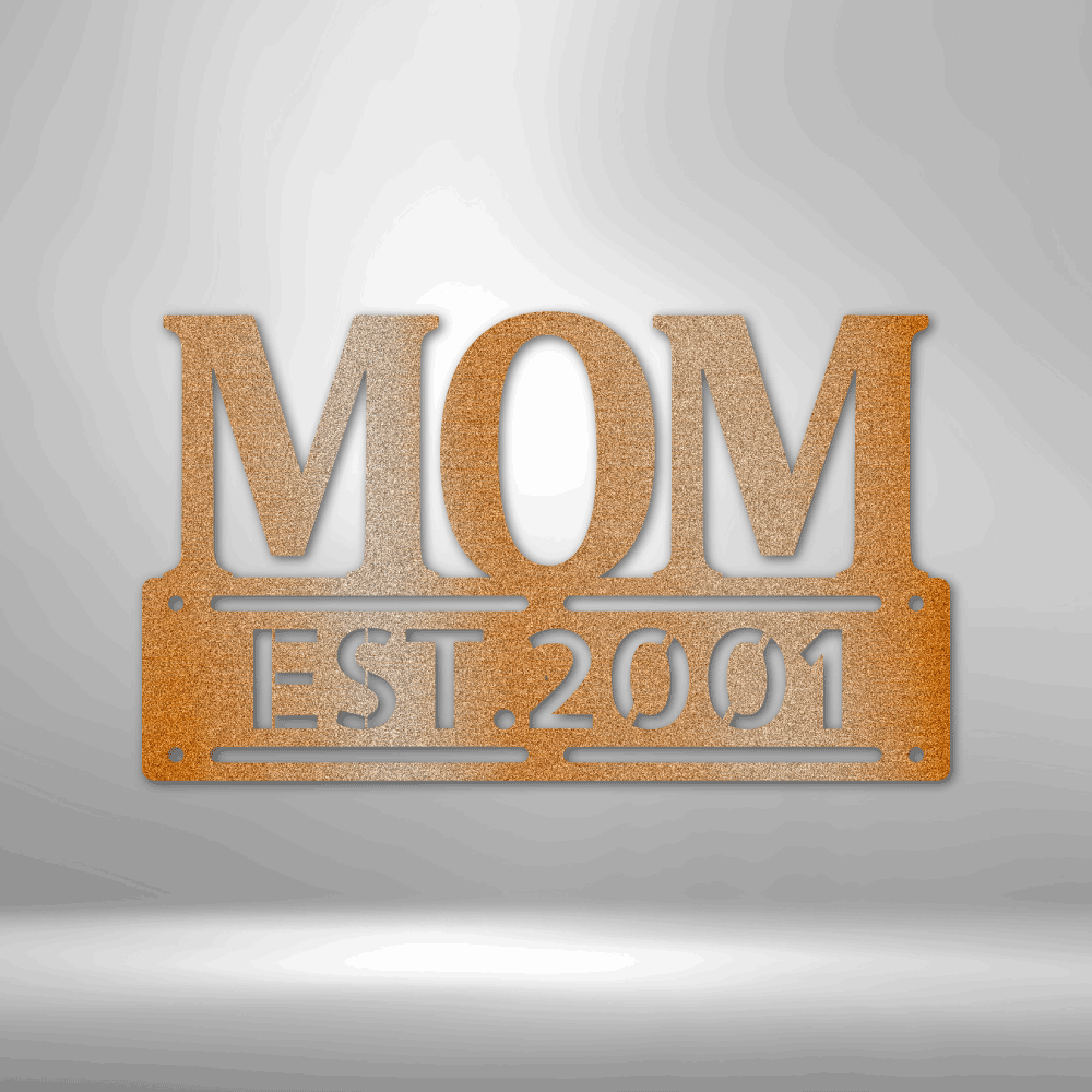 Personalized Mother's Day Plaque - 16-gauge Mild Steel Sign DrawDadDraw