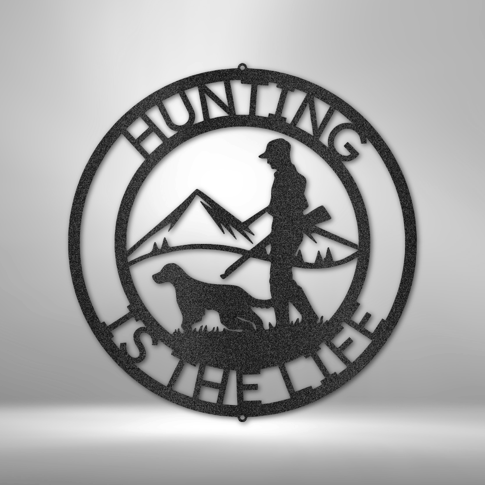 Personalized The Hunter Monogram - Steel sign DrawDadDraw