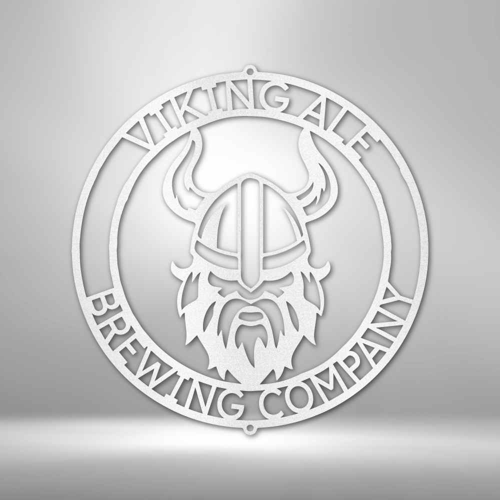 Personalized Viking Ring Monogram - 16-gauge Mild Steel Sign DrawDadDraw