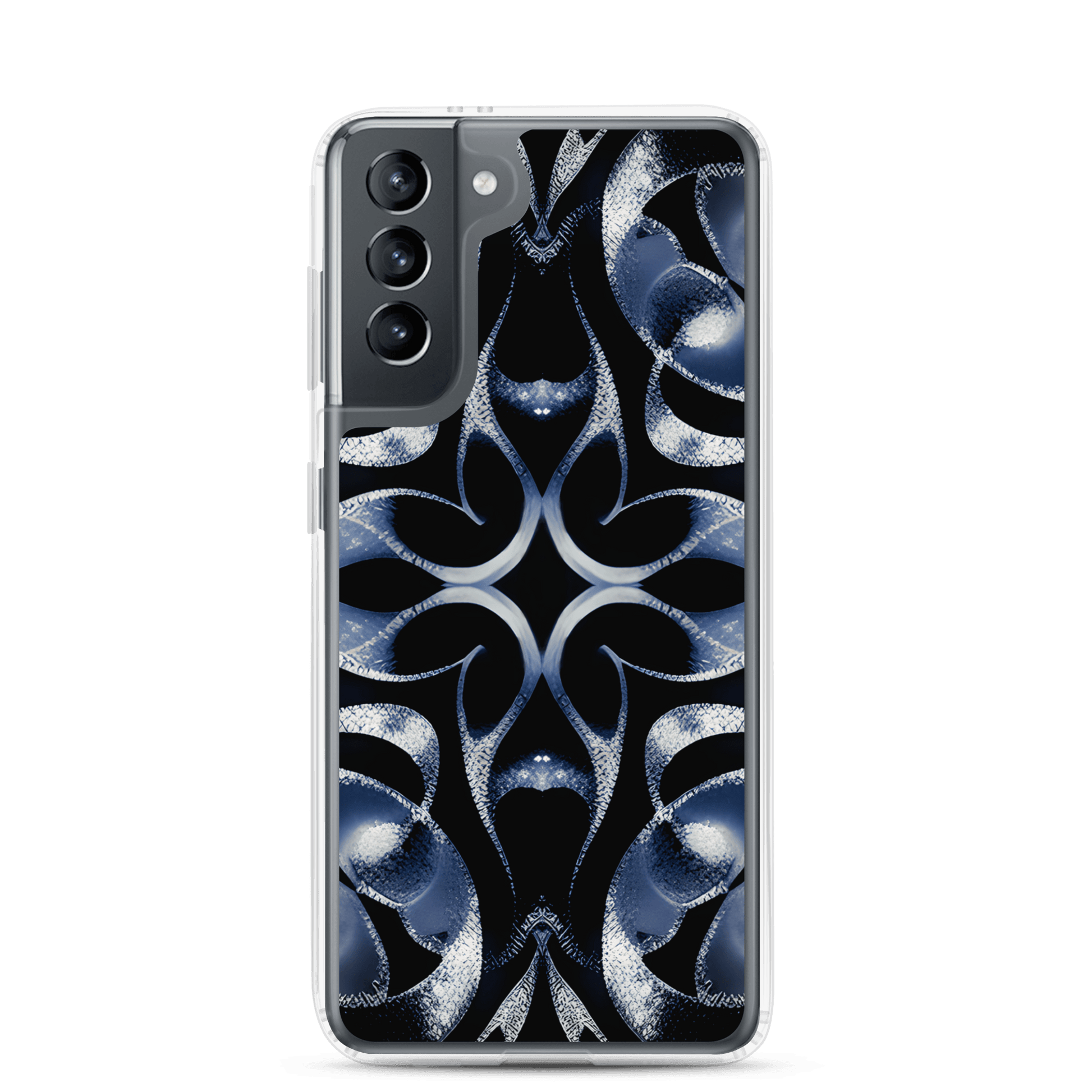 Silver Symmetry - Samsung Scratch-Resistant Clear Phone Case DrawDadDraw