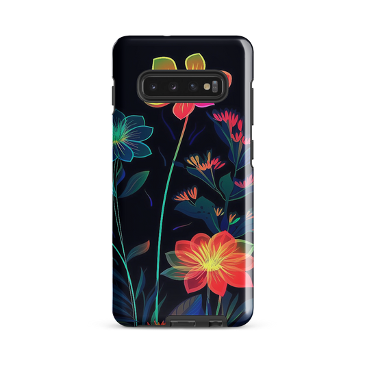 Spectral Flowers - Samsung Dual-layer protection Tough Phone Case DrawDadDraw