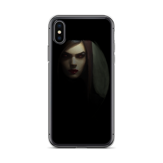 The Lady Seeker - iPhone Scratch-Resistant Clear Phone Case DrawDadDraw