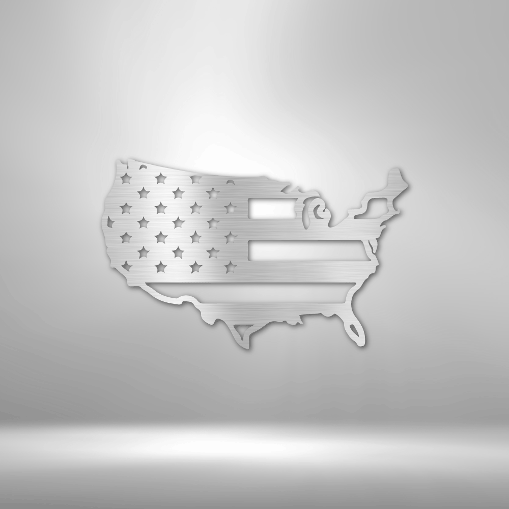 USA Flag - 16-gauge Mild Steel Sign DrawDadDraw