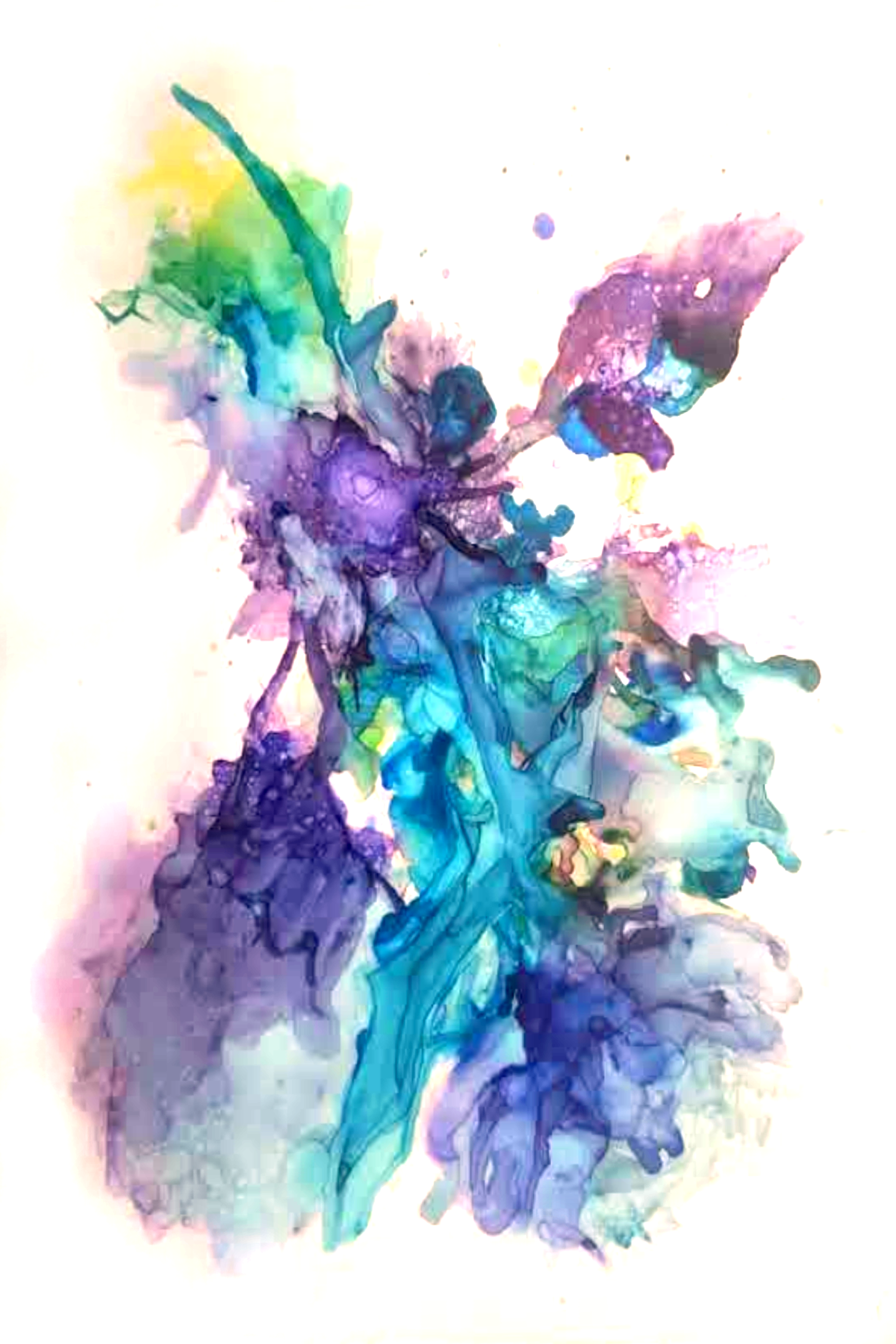 Delphinium and Azalea | DrawDadDraw
